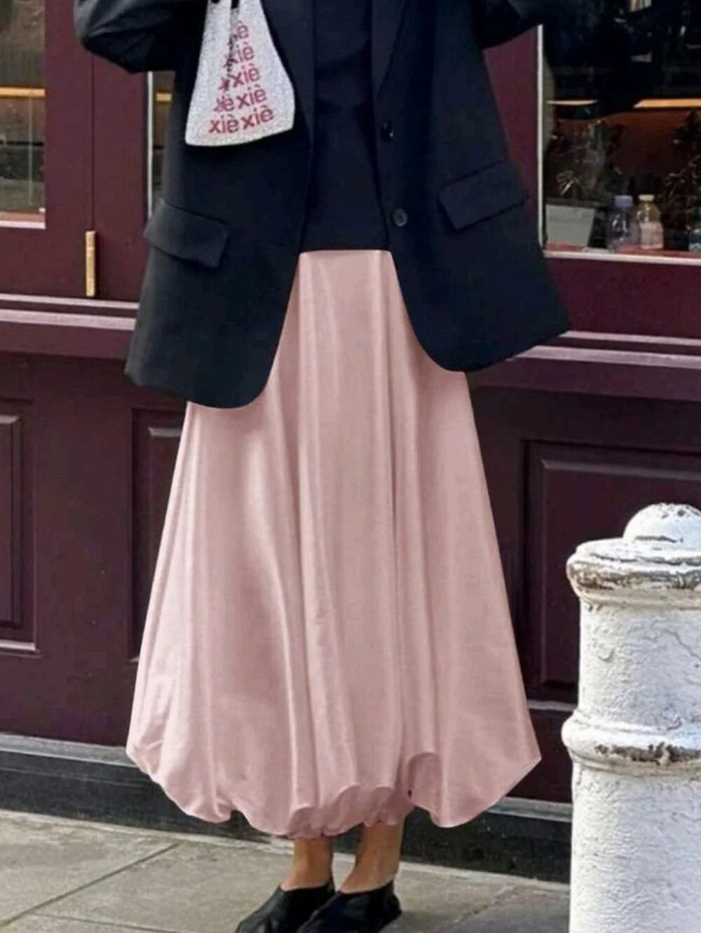 Women's Plain Color Casual Everyday Pencil Skirt, Minimalist & Fashionab
